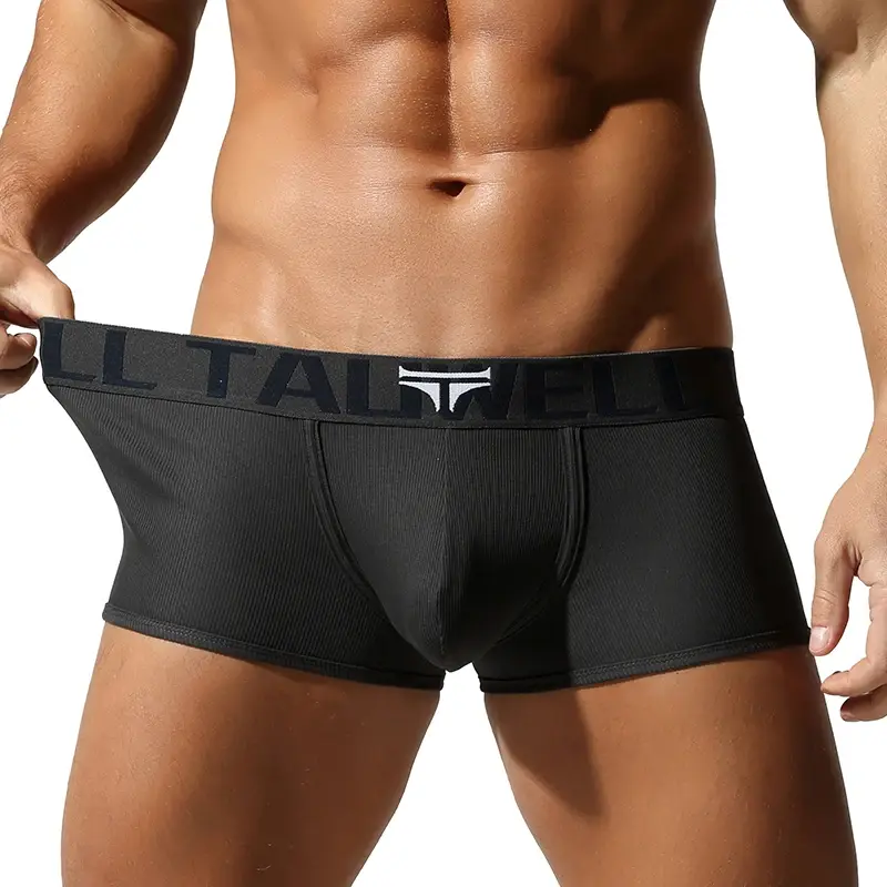 Herrunderkläder, avancerade boxershorts, enfärgad, hög elasticitet, slim fit, andas — image 13