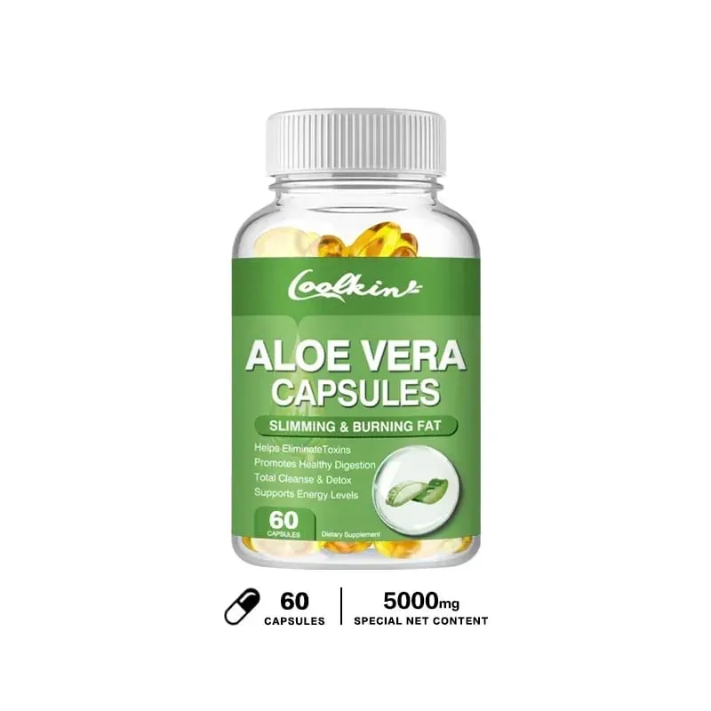 Aloe Vera Extract Capsules - Colon Cleansing Supports Digestive and Immune Health Balances Stomach Acid Antioxidant Non-GMO — image 8