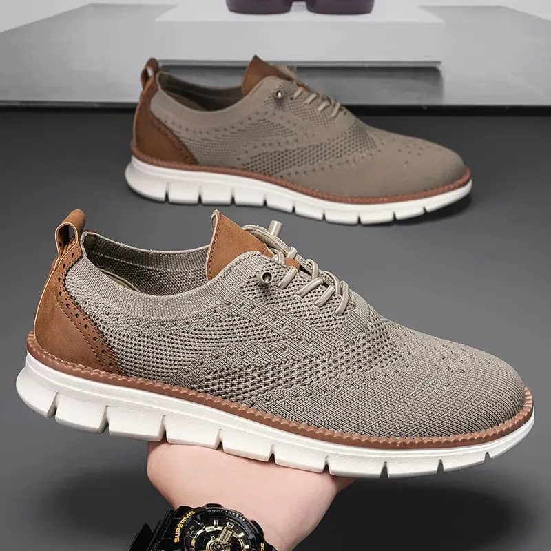 Stylish Oxfords Fashion Formal Business Urban Breathable Shoes for Male Non Slip Dress Sneakers for Man Men Casual Shoes Breeze — image 12