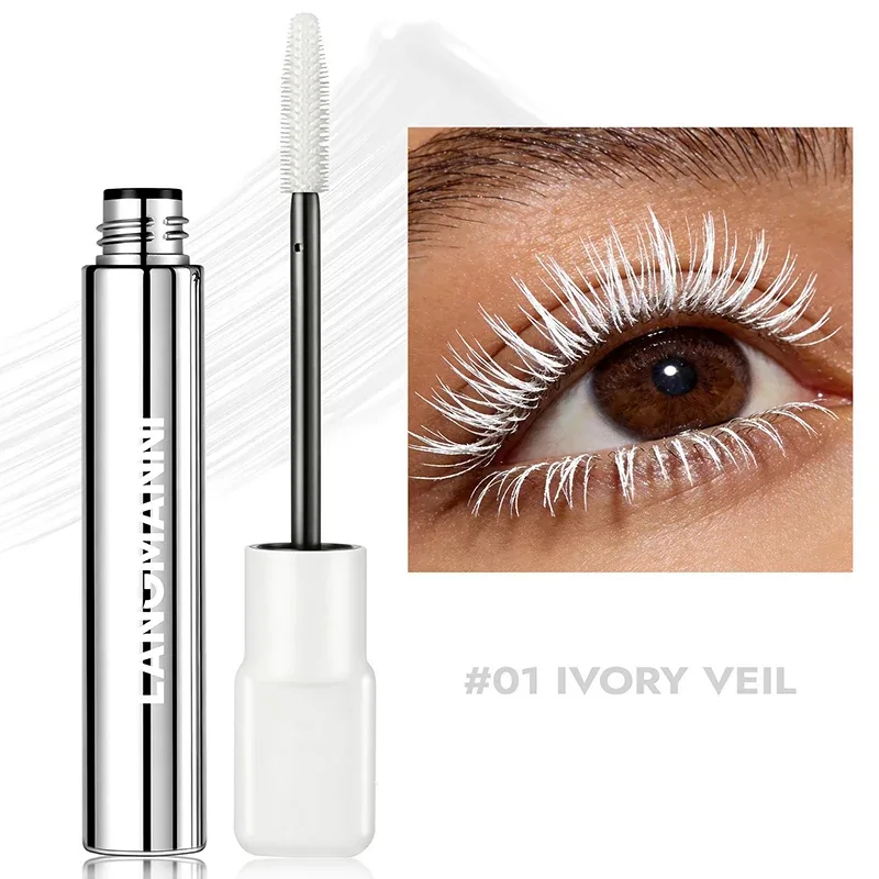8 Colors Pink Mascara Thick Curling Waterproof Natural Eyelashes Long Lasting Blue White Green Black Eye Makeup Korean Cosmetics — image 10