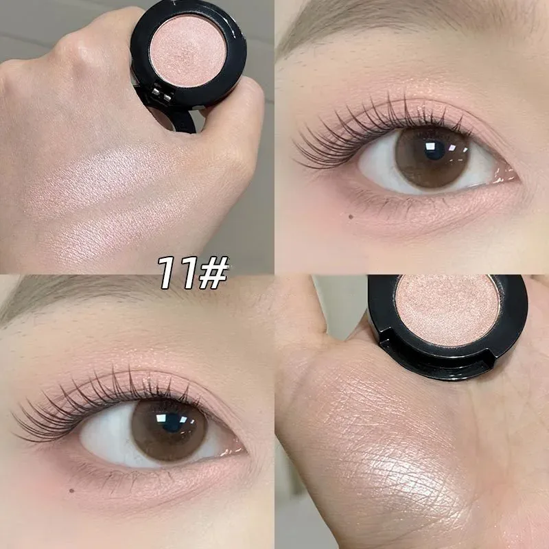 Monochrome Matte Brown Eyeshadow Makeup Waterproof Lasting Shiny Green Eye Makeup Natural Brighten Eyeshadow Highlighter Palette — image 10