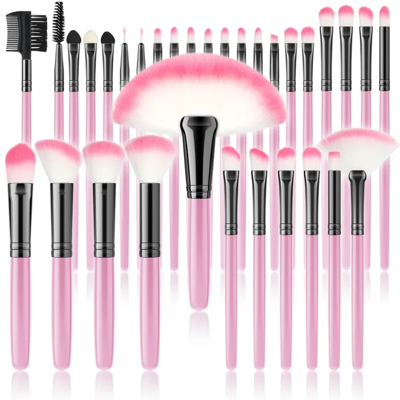 32Pc Makeup Brush Set Cosmetic Tools for Powder Eye Shadow Foundation Blush Blending Beauty Makeup Brush Kit for Makeup Starters — image 13