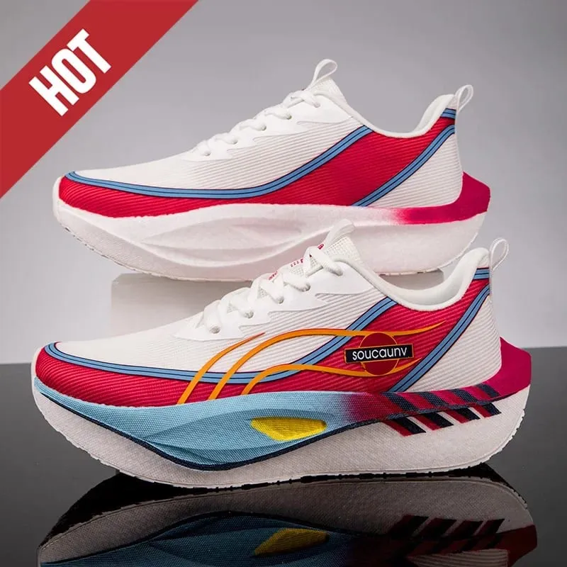 Men Women Carbon Plate Marathon Running Shoes Breathable Lightweight Non-Slip Racing Training Sports Sneakers Walking Outdoor — image 11