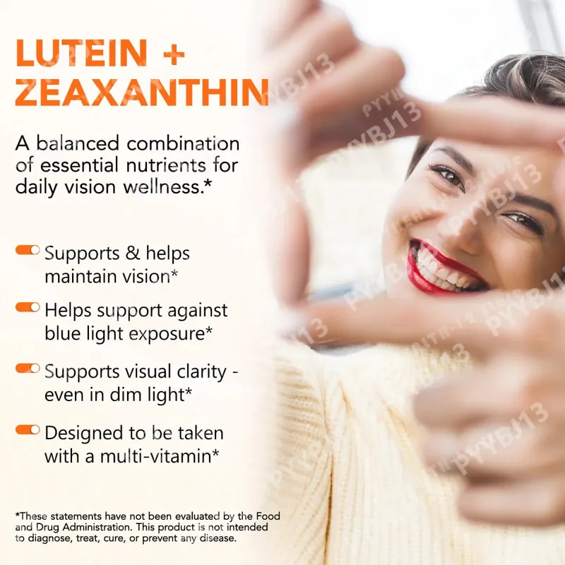 Acentiallabs Lutein Zeaxanthin Softgels 40mg Lutein & 8mg Zeaxanthin 120 Count Blue Light Filter Makulaskydd Ögonvård — image 4
