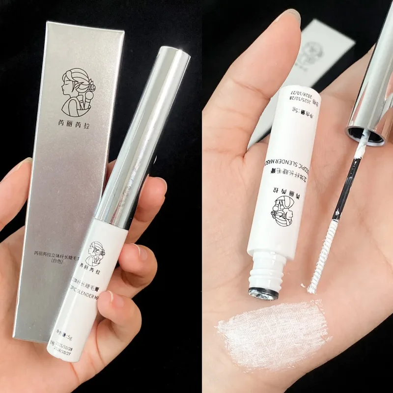 3D Lengthening White Lash Mascara Waterproof Multifunctional White Eyebrow Dye Cream Cosplay Stage Party Eye Makeup Tools — image 5