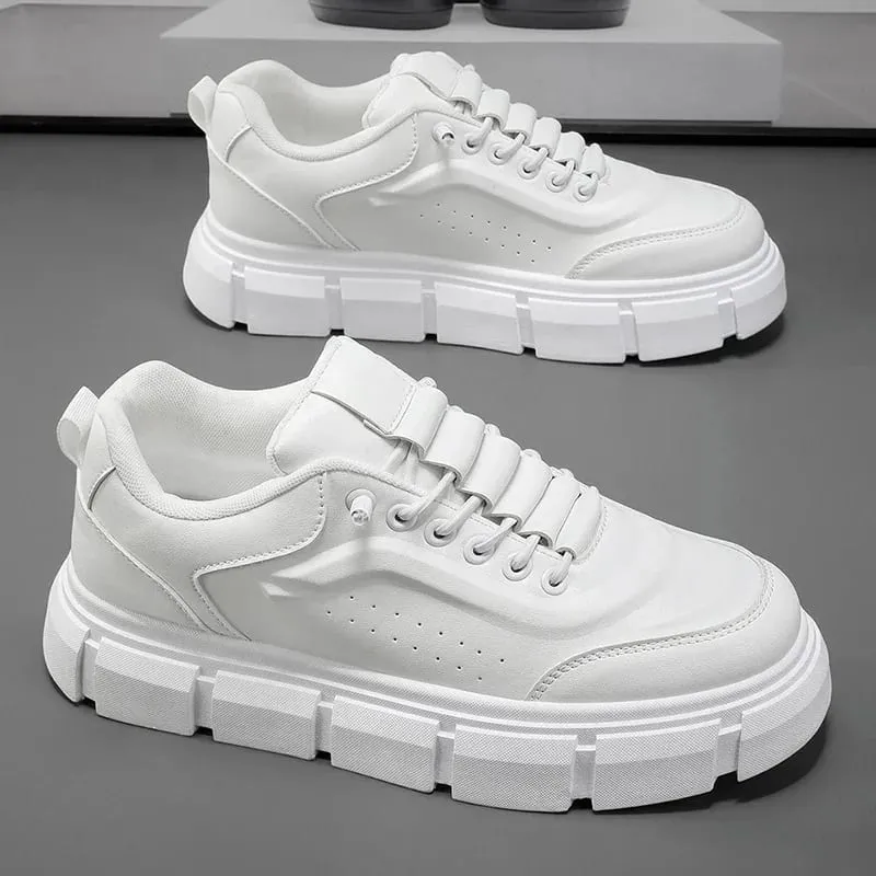 New Casual Shoes for Men 2025 Men's Oxford Shoes Retro Luxury Leather Shoes Fashion Breathable Sneakers Handmade Platform Boot — image 2