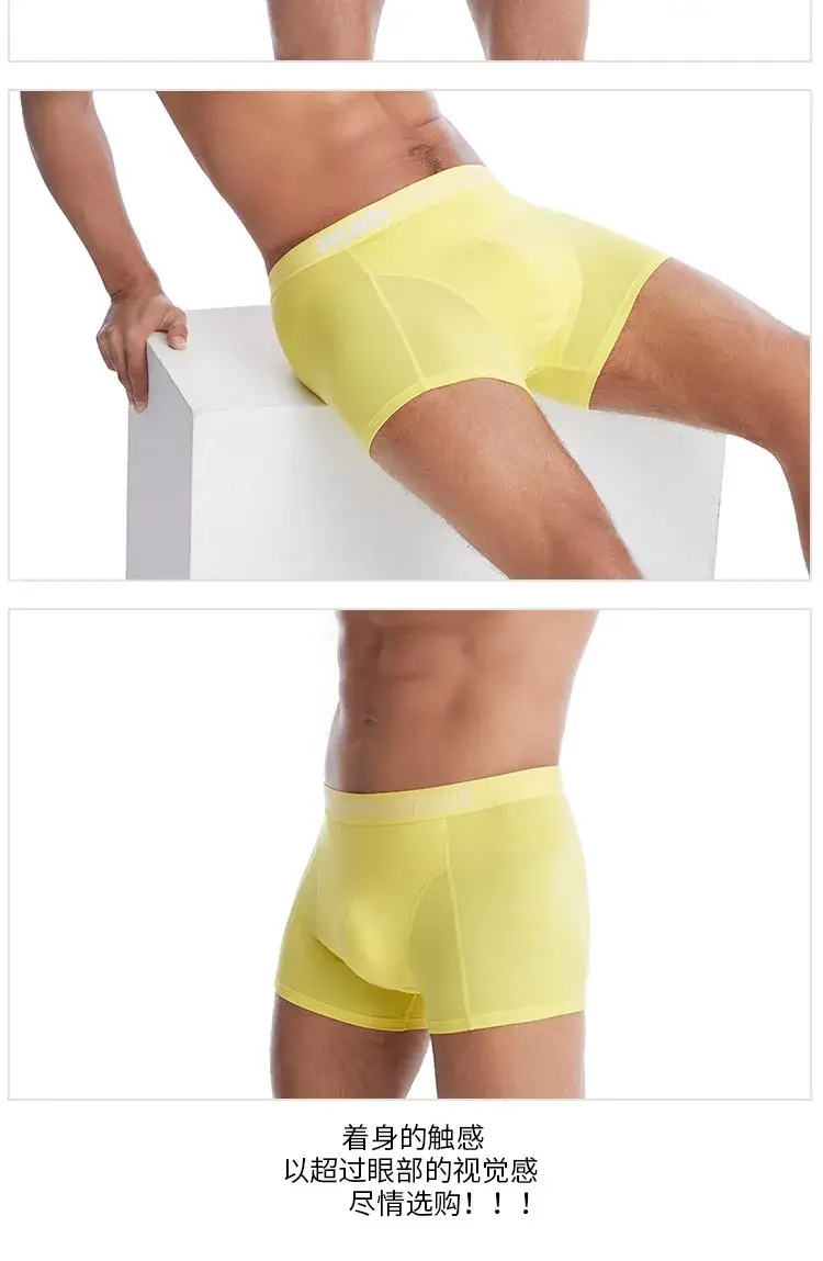 Plus size 5xl 6xl 7xl roupa interior de bambu dos homens boxers sexy calcinha verão fibra de bambu boxer briefs mid rise cuecas — image 6