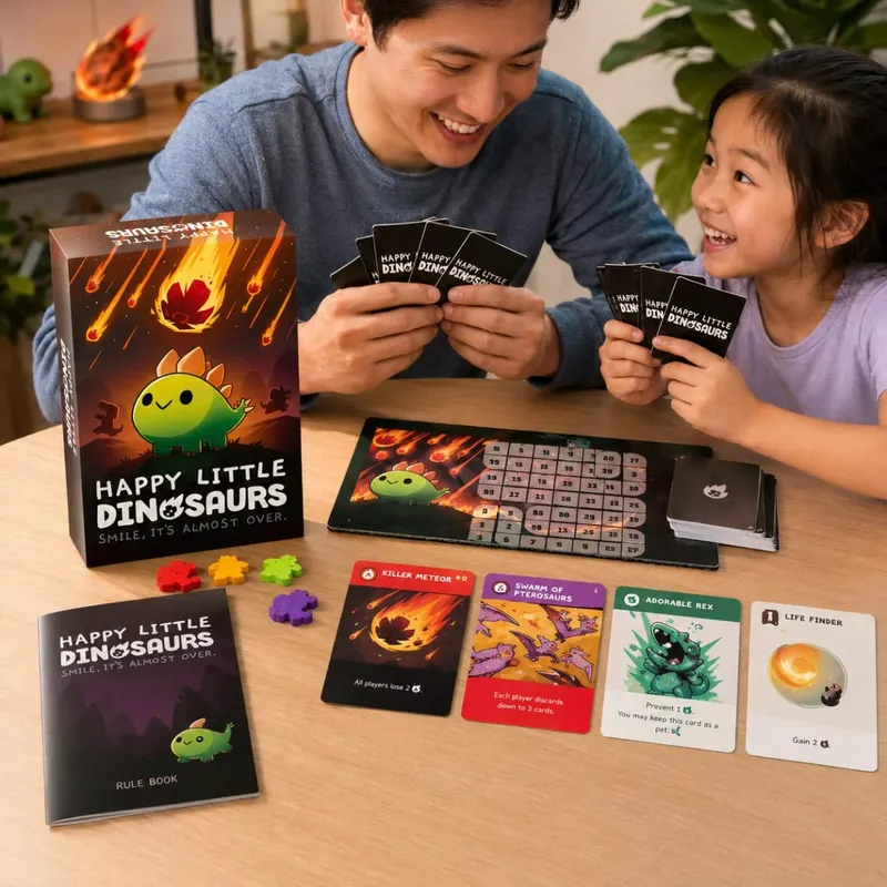 Happy Little Dinosaurs Cute Survival Strategy Card Board Game Fun Adventure Family Party Kids Adults Gift English Version — image 5