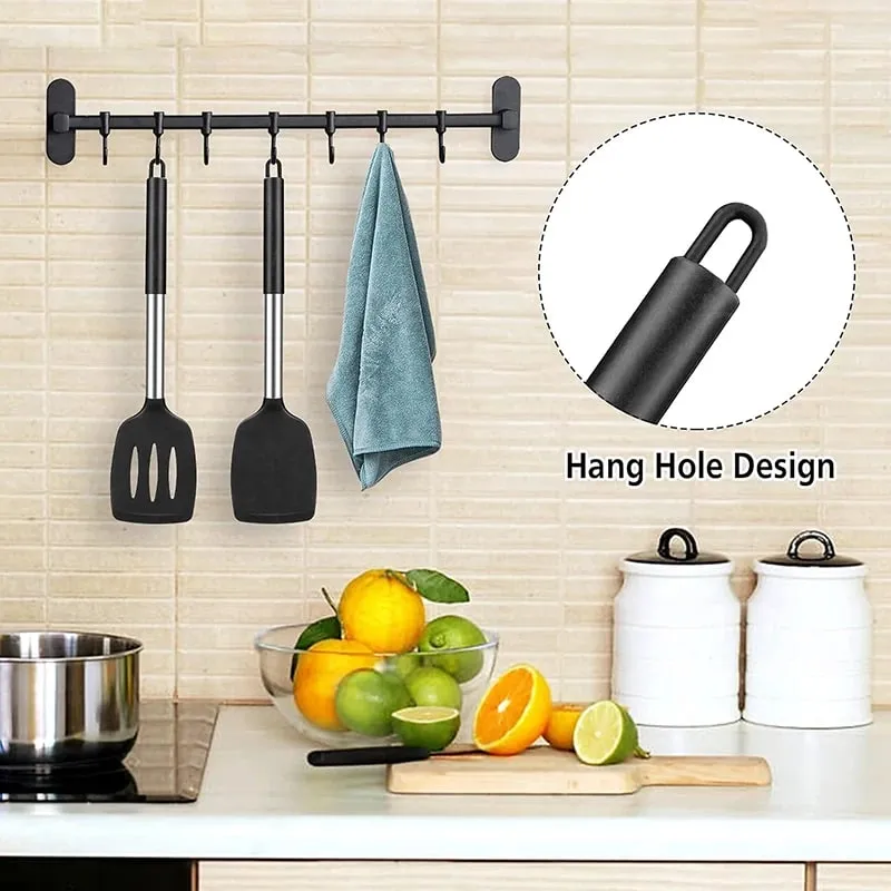 2Pcs Silicone Spatula Set Heat Resistant Nonstick Steak Spatula Kitchen Cooking Utensils Cookware Cooking Tool Set Spatula Kit — image 5