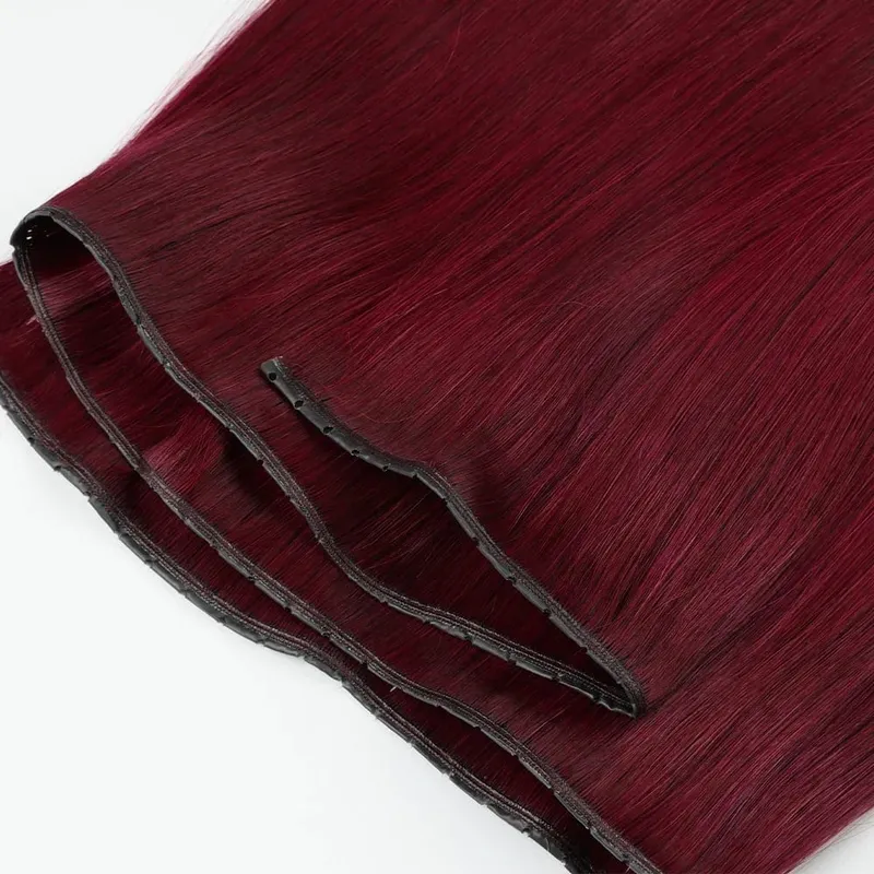 Butterfly Weft Hair Extensions Pu Hole Weft Double Sided Genius Weft Bundles Hand Tied Weft Invisible Weave For Women — image 2