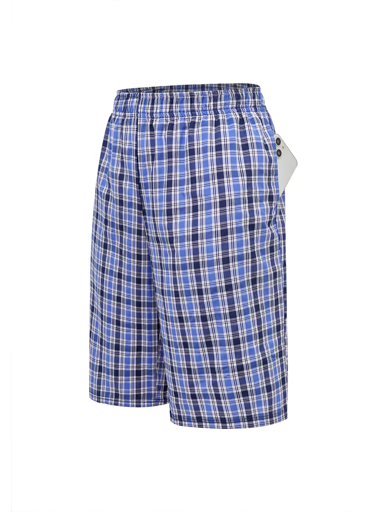 Herr Long Beach Flat Corner Byxor Casual Rutigt elastiskt midjeband Bekvämt hem Casual Sova Ungdom Boxningsbyxor Herr — image 8