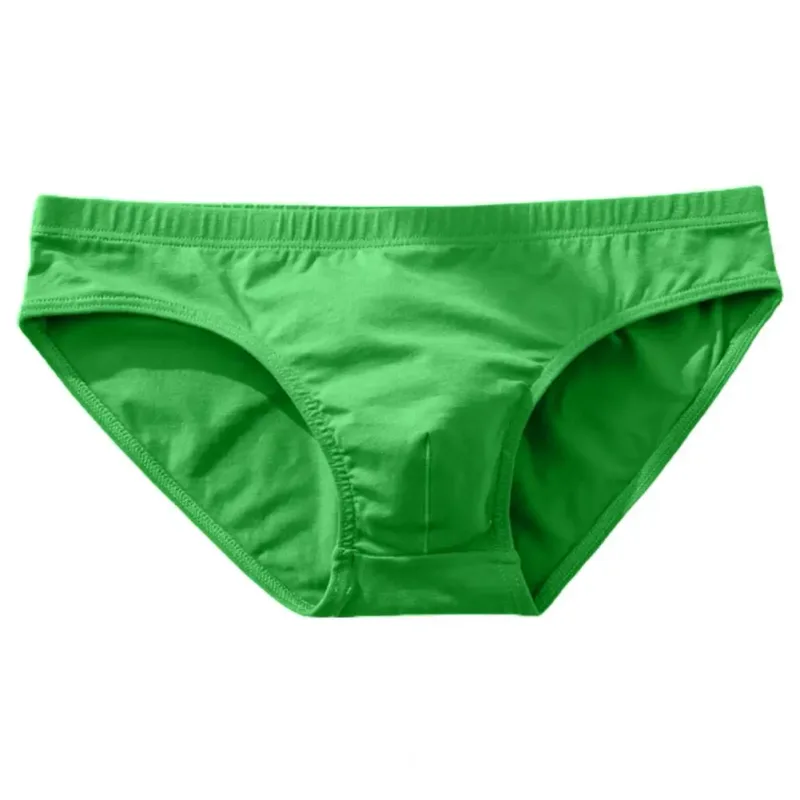 Cotton Briefs Adult Man Briefs Stretchy Breathable Solid Color Male Underwear Low Waist Cotton Underpants Plus Size Men Cotto — image 16