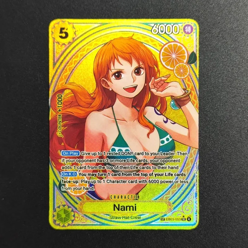 9style PROXY One Piece English Heroines Nami Robin Hancock Reiju Vivi Perona Tashigi EB03-053 Collection Otcg Anime Cards — image 5