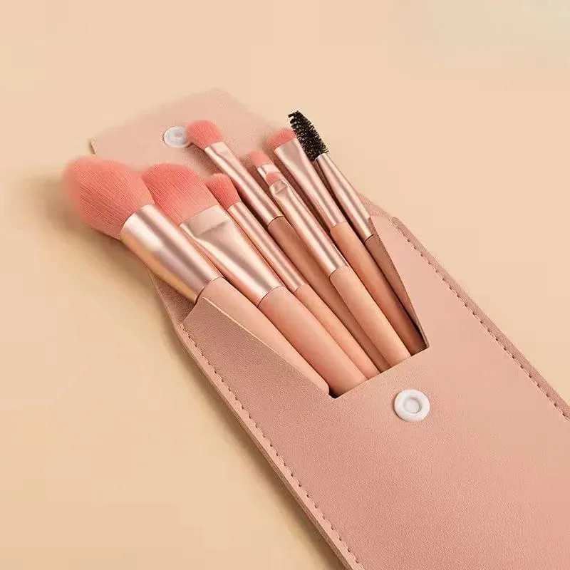 8pcs/bag Soft Fluffy Makeup Brushes Set for Cosmetics Foundation Loose Powder Eyeshadow Kabuki Blending Makeup Brush Beauty Tool — image 11