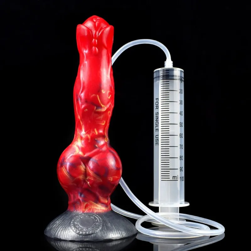 Ejaculation Anal Plug Dog Knot Dildo na may Malakas na Sucker Vaginal Stimulation Squirting Penis Erotic Adult Sex Toys 18+ — image 10
