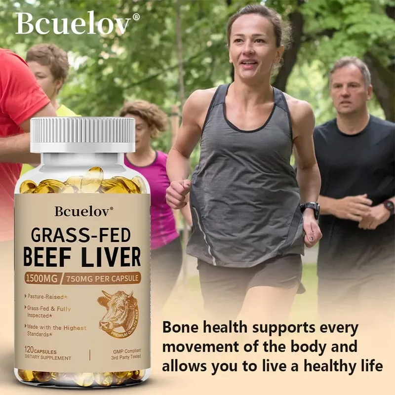 New Zealand Grass-fed Dried Beef Liver Capsules To Support Heart Brain Blood Liver Health and Immune System 120 Capsules — image 2