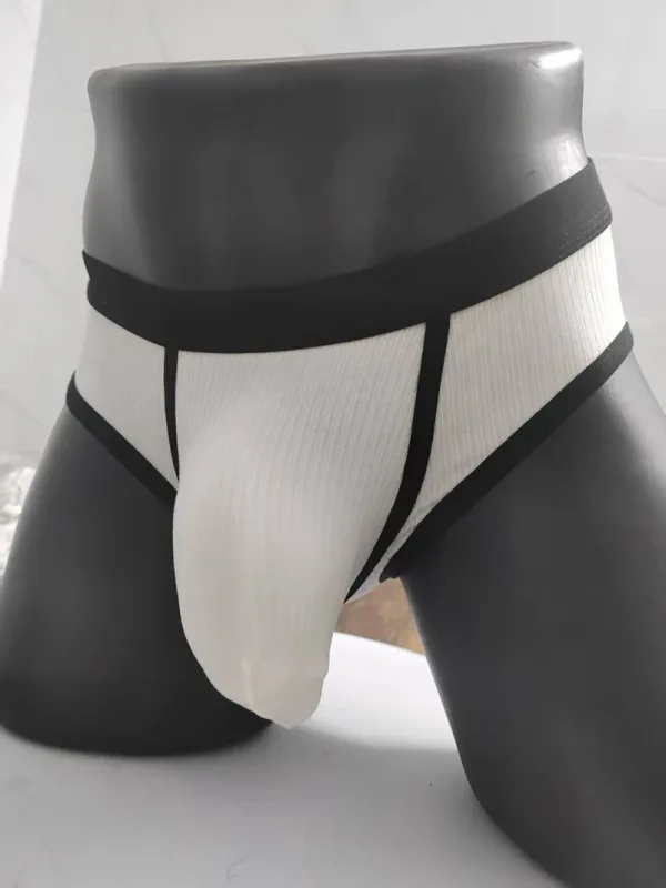 Cuecas masculinas com bolsos grandes são muito sexy. Roupa íntima esportiva masculina de grande espaço 3256810183240378 — image 9