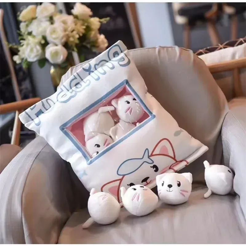 Cute Cartoon Snack Bag Plush Pillow Stuffed Doll Throw Cushion Trendy Internet Famous Snack Bag Plush Toy Soft Office Home De — image 14