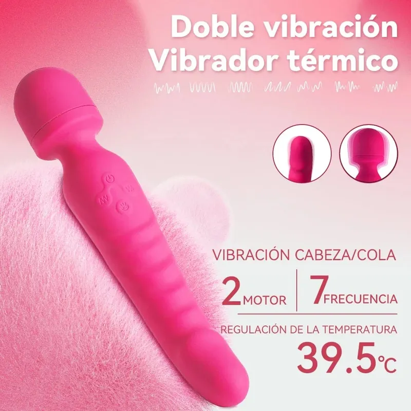 Thrusting Dildo Vibrator Kvinna Kraftfull Vagina Massager AV Magic Wand G Spot Klitoris Stimulator Vuxna Sexleksaker för kvinnor 18+ — image 2
