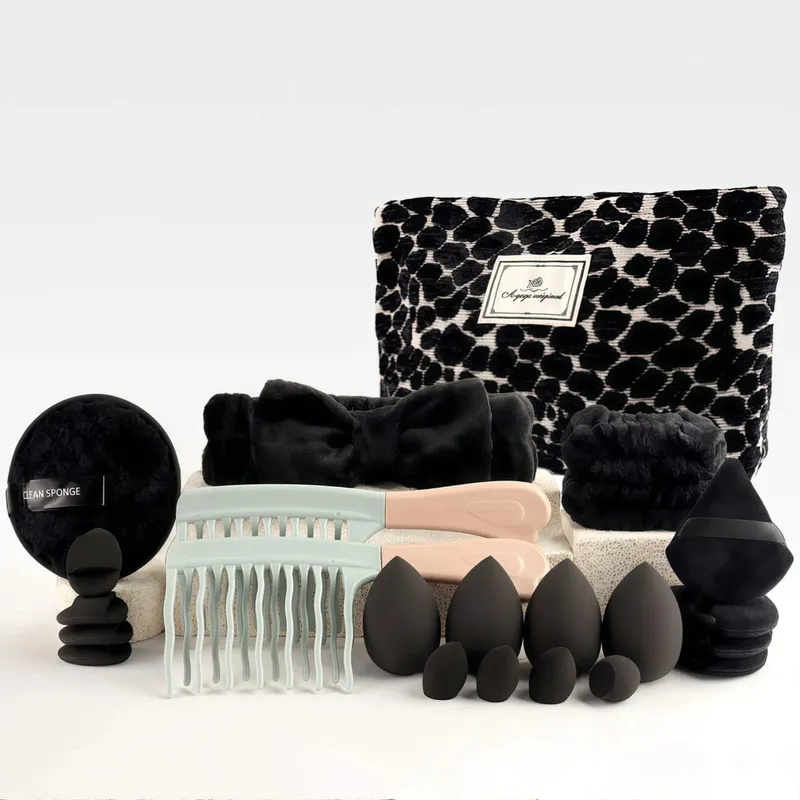 47Pcs Professional Makeup Brushes Set Beauty Tools Kit Portable Travel Cosmetic Bag Puff Toiletry Makeup Accessories Set — image 5