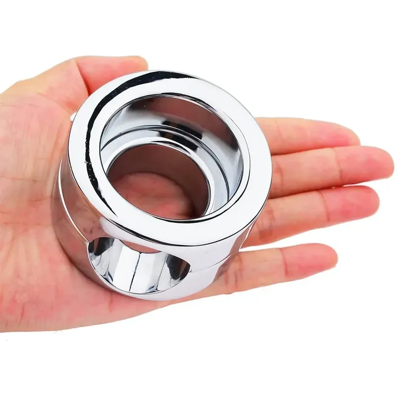 Sex Toys for Men Cock Lock Ring Testis Weight Stretchers Scrotum Pendant Ball Penis Trainer Restraint Stainless Steel Sexy Rings — image 1