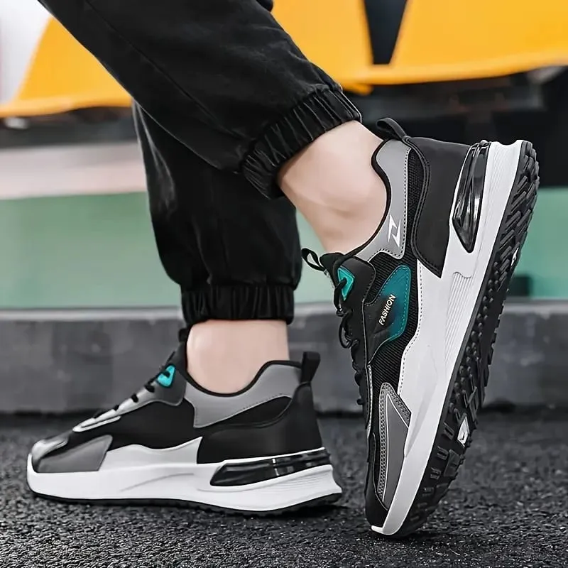 Men's Low-Top Laced Running Shoes Casual Sports Sneakers for Outdoor Training Anti-Slip Comfortable Shoes for Slow Running — image 4