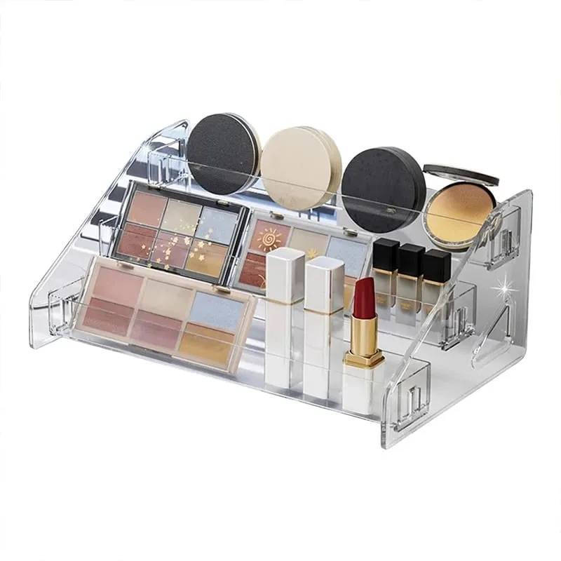 Transparent Cosmetic Organizer Display Case Multi-Layer Makeup Brushes Lipsticks Jewelry Hairpin Storage Rack Desktop Holder — image 6