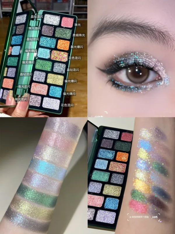 Cheeryep Aauthcntice Sell Qianyan 16 Color EyeShadow Palette Pink Brown Cowboy Blue Multicolor Matte Pearl Smoky Eye Makeup