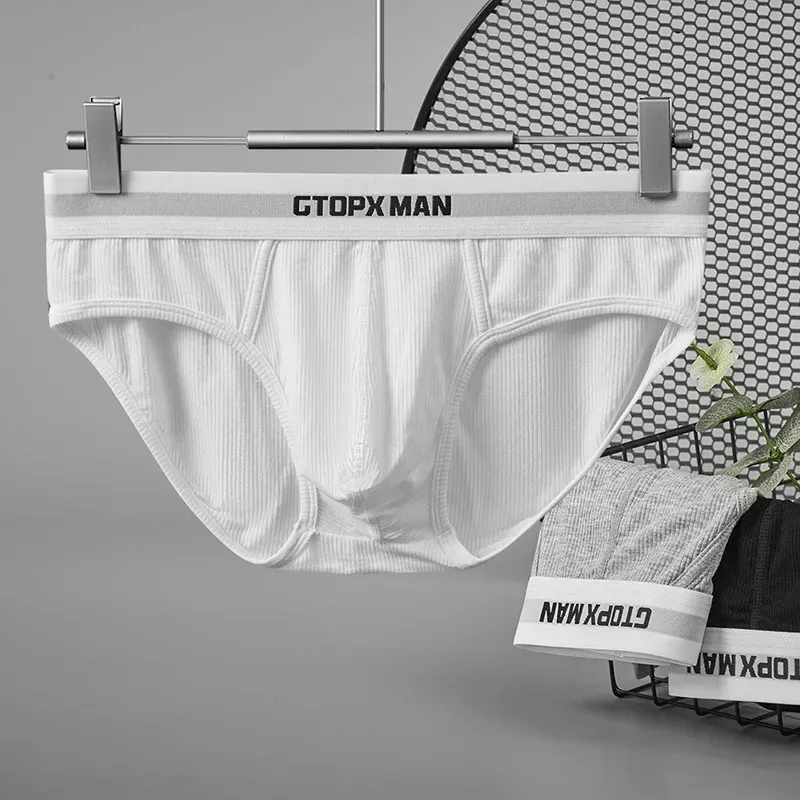 3Pack Summer Single Layer Herr Underkläder Lågfärgade Trosor för Herr Elastisk Comfort Fit Kalsonger Ropa Interiör Hombre — image 3