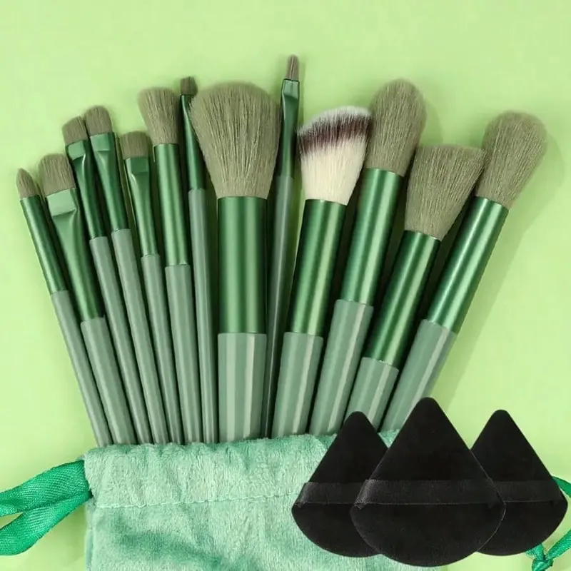 Makeup Brush Set Soft Fluffy Professional Cosmetic Foundation Powder Eyeshadow Kabuki Blending Make Up Brush Beauty Tool Makeup Sponge Storage Bag — image 2