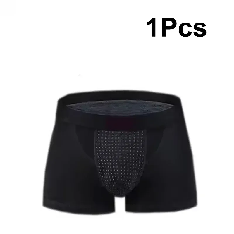 1Pcs Men Magnetic Therapy Boxer Briefs Breathable Comfortable Underwear with 22 Health Magnets for Blood Circulation L-6XL Size