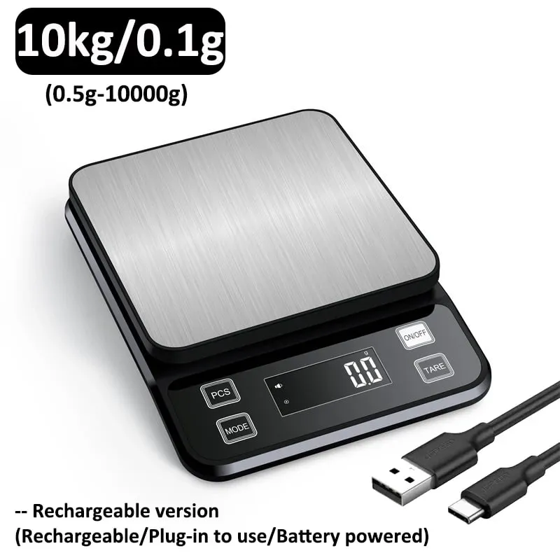 3/5/10kg 0,1g Balança de cozinha eletrônica digital LCD Display totalmente à prova d'água de aço inoxidável ferramenta de medição e pesagem — image 15