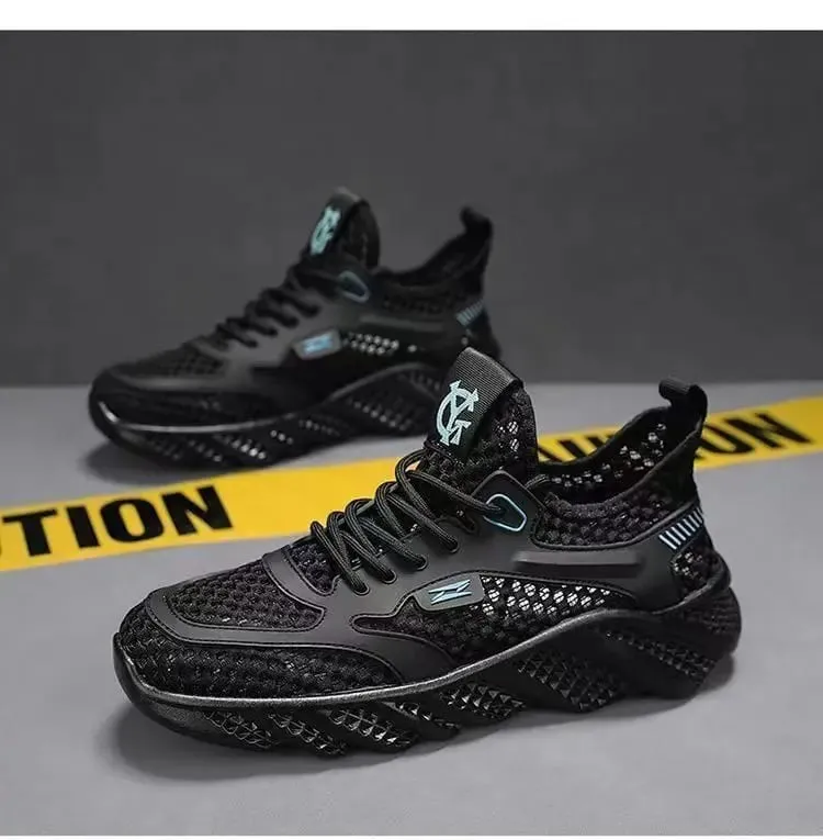 2026 Men's Sports Shoes Breathable Air Mesh Casual Style Summer Shoes PVC Outsole Round Toe Low Cut Comfortable Running Shoes — image 5