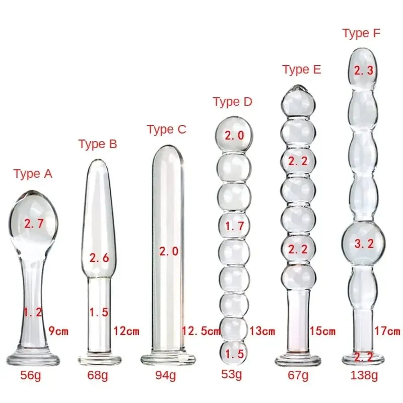 Plug Anal en verre, Six styles, perles de traction, double usage, petits godes, Plug Anal, Masturbation, dilatation postérieure, jouets sexuels pour adultes — image 2