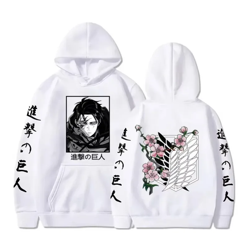 New Attack Giant Large Hoodie Levi Graphic Hoodie Men's and Women's Clothing Autumn Warm Hoodie Street Top — image 10