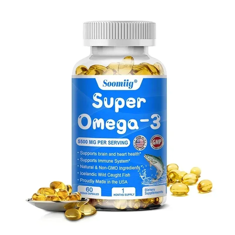 Triple Potency Capsules Omega-3 Fish Oil + DHA + EPA-Supports Joint Brain and Eye Health Enhances Immune Function Antioxidant — image 8