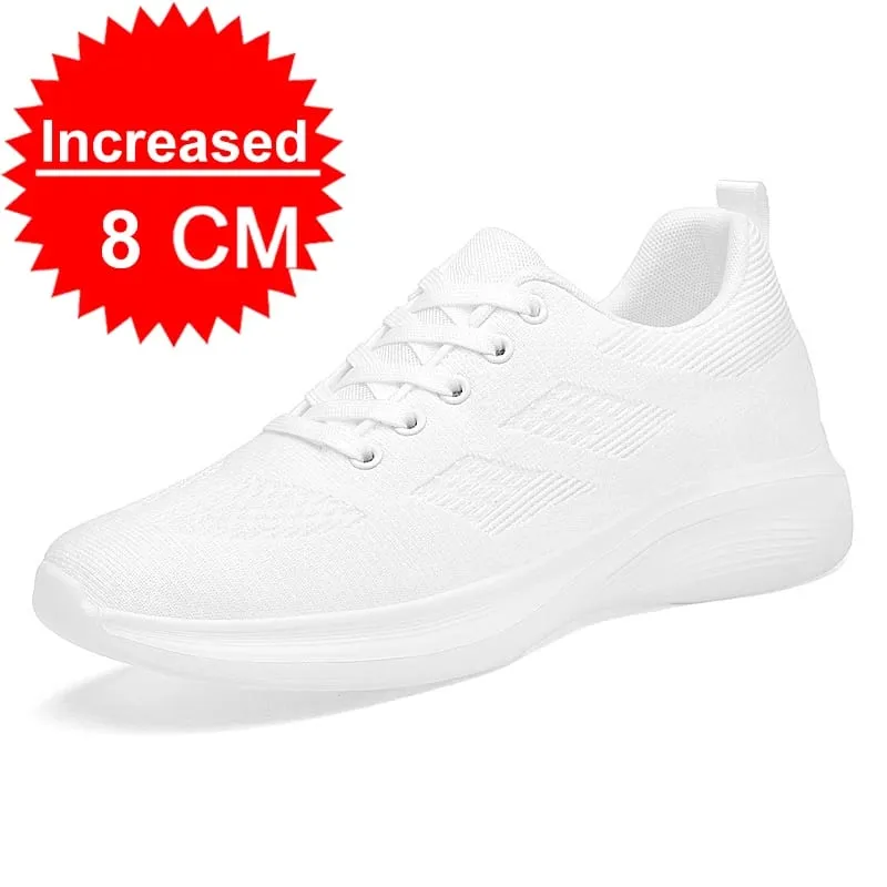 Flying Weaving Breathable Increase 8/10cm Invisible Height Increasing Casual Sneakers Men All Match Non-Slip Soft Walking Shoes — image 10