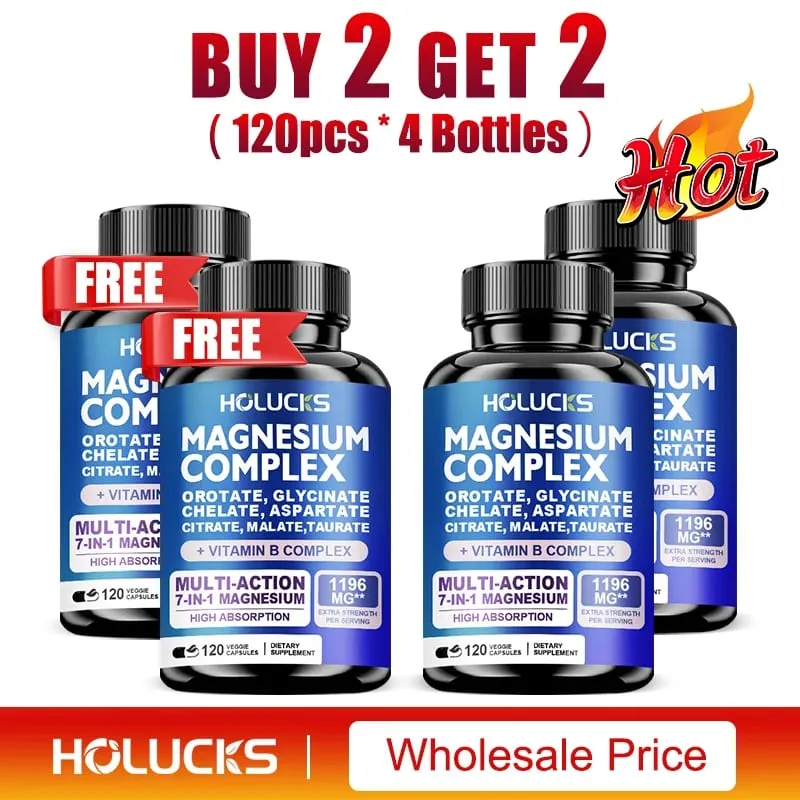 Magnesium Complex Supplements-Memory Bone & Promotes Brain Health Sleep Support Muscle Relaxation Stress & Anxiety Relief