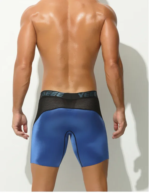 Panlalaking Kasuotang Panloob na Pagpahaba Ice Silk Sport Boxers Underpants Sexy Toy Mens Panties Running Loose Lingerie Big Size Boxer Shorts — image 22
