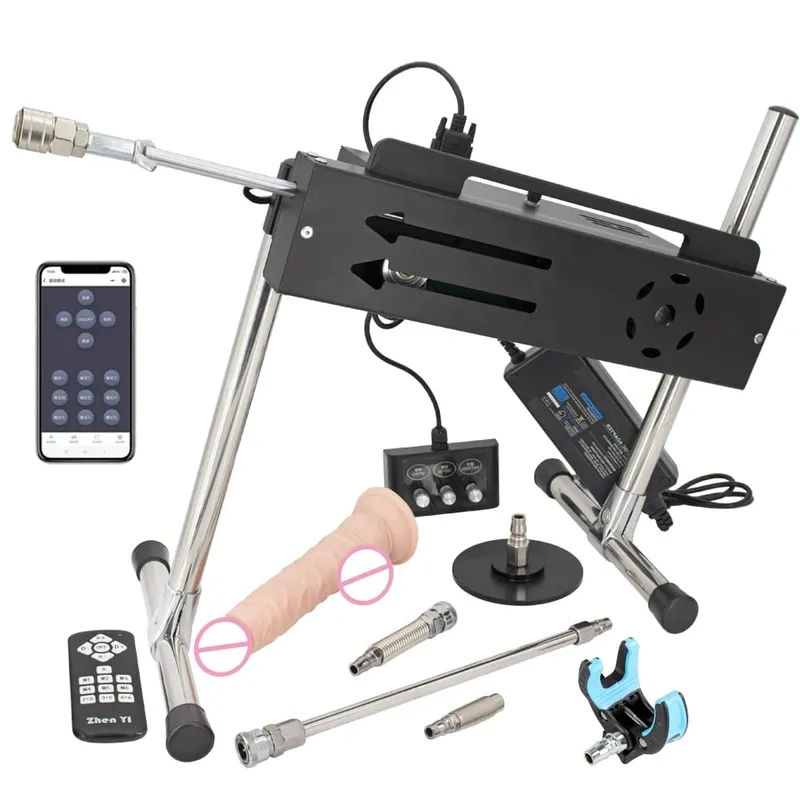 Máquina de masturbação automática super poderosa de 200w, 1-15cm, com acessórios de vibrador, suporta três controladores, máquinas sexuais — image 17