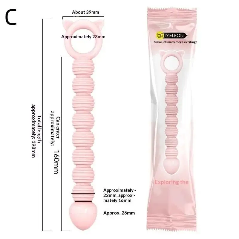 S-grânulos macio anal plug ânus brinquedos grandes bolas de silicone g-ponto estimulante butt plug adulto sexo casal sexy — image 9