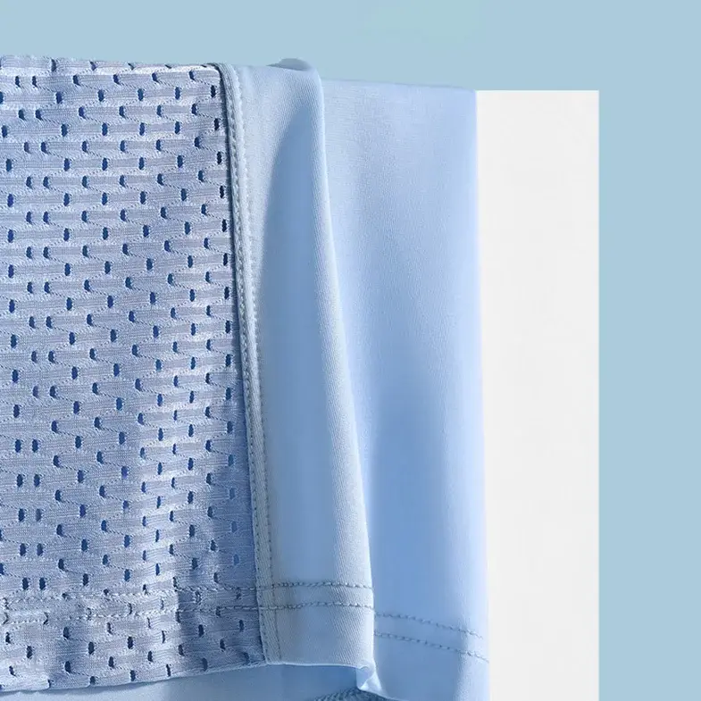 3PCS 럭셔리 속옷 남자 팬티 얇은 복서 대형 통기성 남자 팬티 빠른 건조 얼음 실크 반바지 플러스 속옷 — image 12