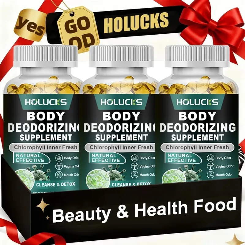Chlorophyll Capsules Supplement Body Deodorizing & Internal Cleanse Support Digestion Gut & Skin Health Energy Boost — image 1