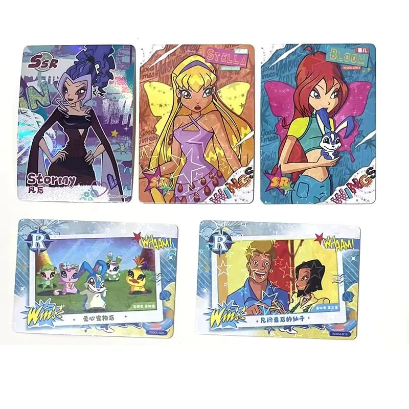Genuine Winx Club Card Magic Bag Fairy Bag Fairy Wonderland Cards Bloom Stella Flora Anime Cards Toys Customized Birthday Gifts — image 4