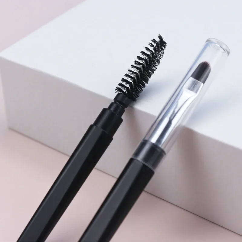 ★▲1PC Portable Eyeshadow Makeup Brushes Travel Size Makeup Brushes Eyebrow Silicone Glit Essential Cosmetic Tools With Lid — image 3