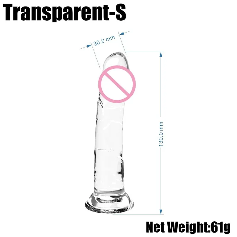 Realistic Purple Anal Dildo Butt Plug with Strong Suction Cup Base Jelly Sex Toy in Multiple Sizes for Hands Free Anal Play for — image 9