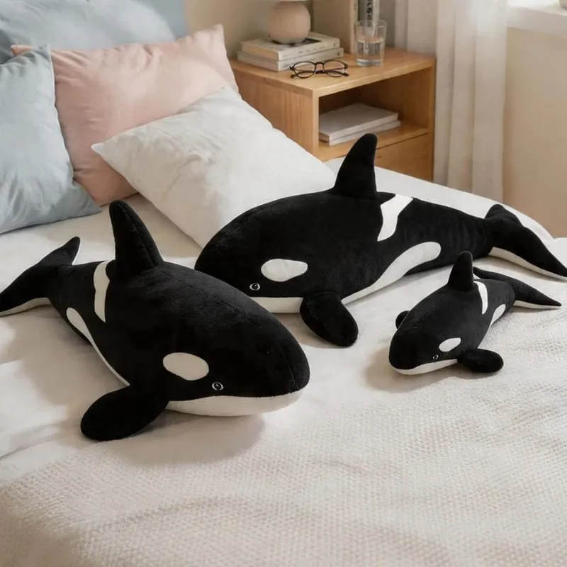 50/70 cm Orca Killer Whale pehmotyyny Pe