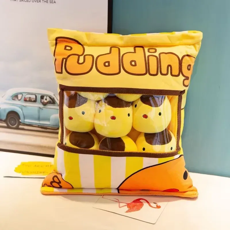 Cute Cartoon Snack Bag Plush Pillow Stuffed Doll Throw Cushion Trendy Internet Famous Snack Bag Plush Toy Soft Office Home De — image 9