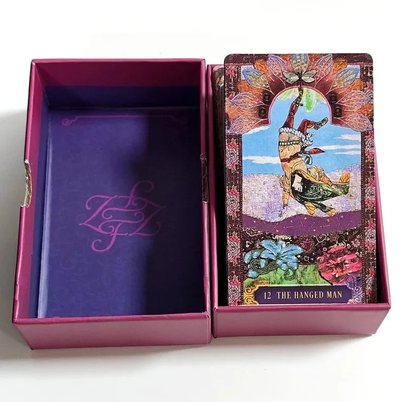 Double-embossed The Zerner-Farber Tarot Deck 10.5*6cm 78 Pcs Collage Art Tarot Cards Spiritual Divination Tool in Rigid Box — image 3