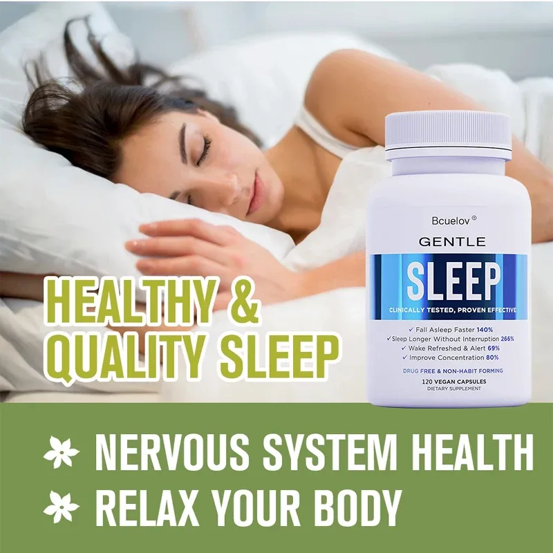 Sleep Supplement - with Magnesium Combats Nighttime Sleep Restores Sleep Quality Prolongs Sleep Time and Relieves Stress — image 2
